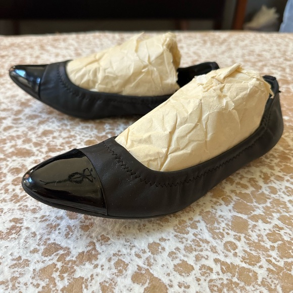 PRADA Black Ballerina/ Flats Pointed Toe Shoes - Picture 10 of 13